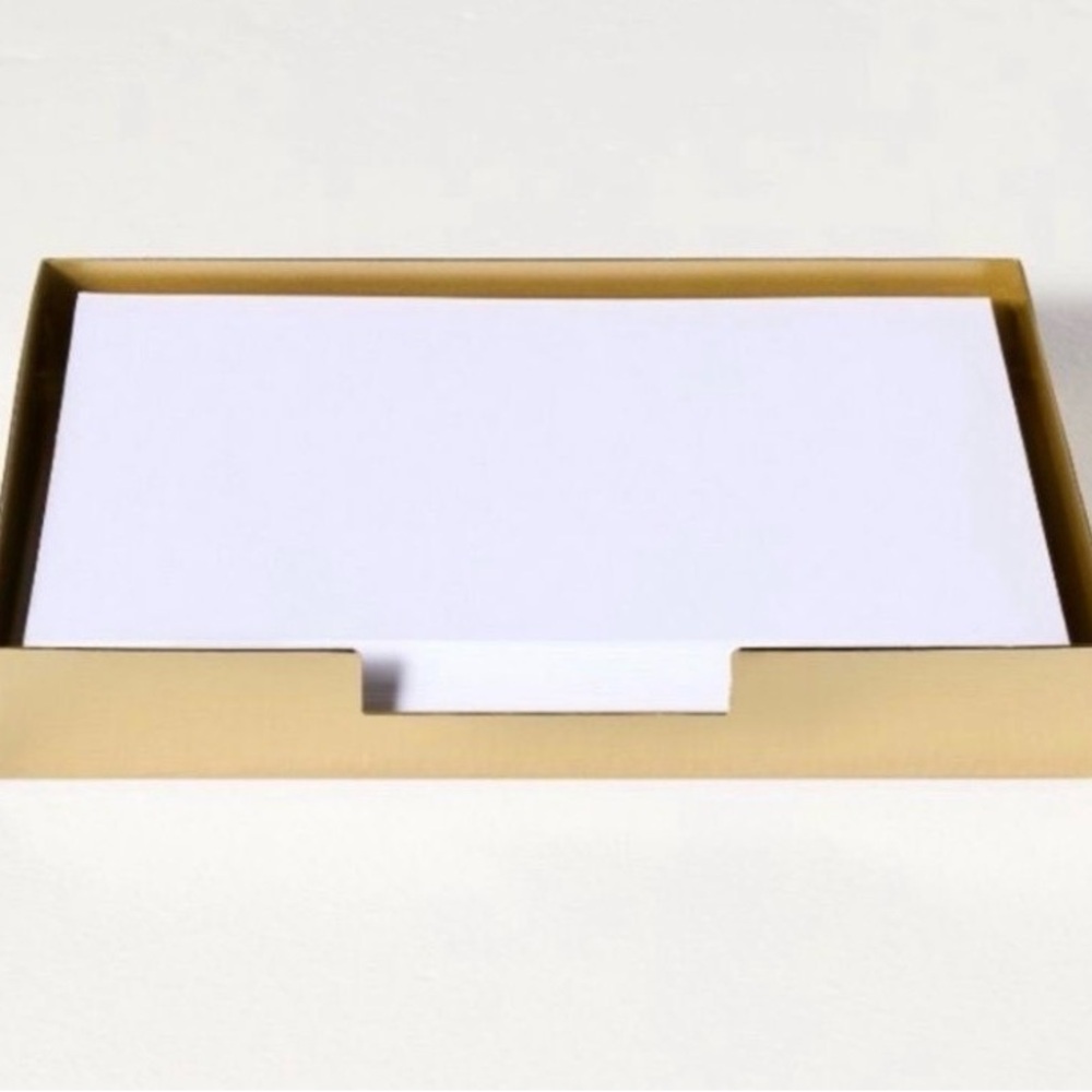 Hearth & Hand Magnolia Brads Note Tray W/ 80 Note Card Stationery Set NWT* Flaw